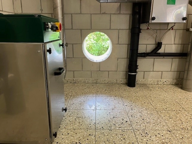 Kernbohrung bei einem Umbau im Wohnhaus